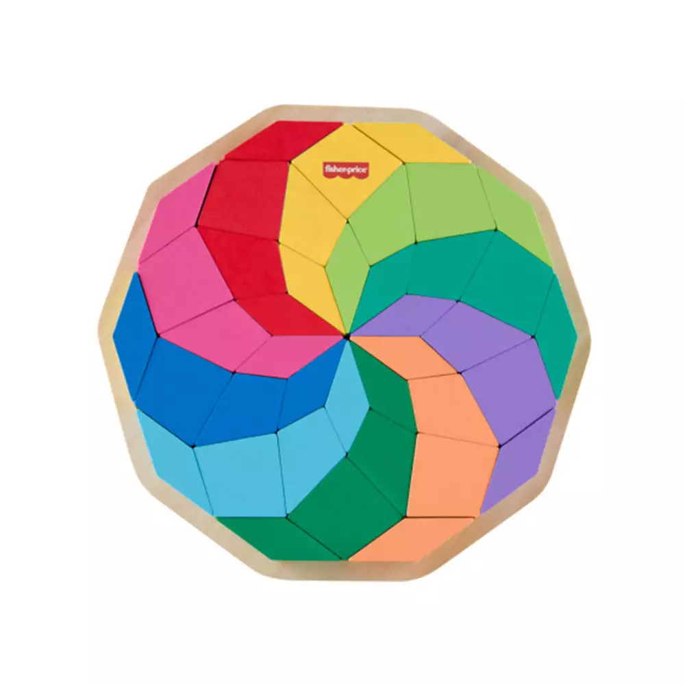 Fisher Price Set Mandala Puzzle Kayu Hxt94