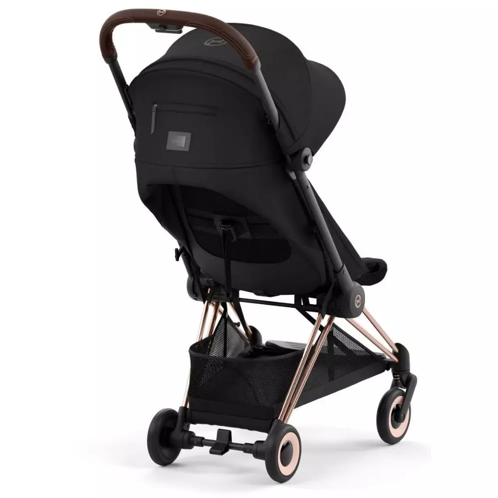 Cybex Coya Stroller Rosegold Frame - Kereta Dorong Bayi (Sepia Black)