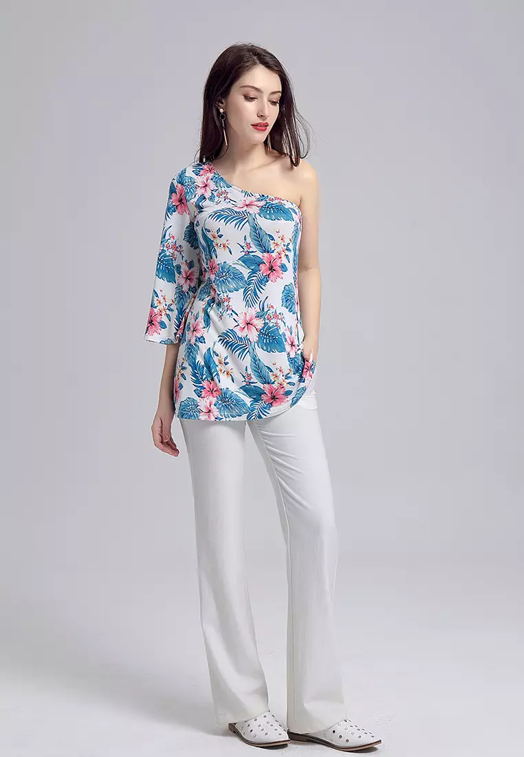 One Shoulder Tunic Top