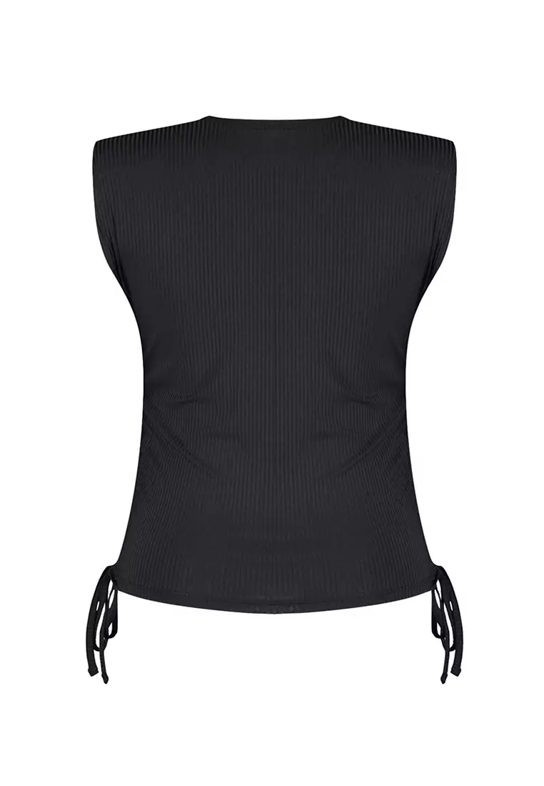 Plus Size Crop Knitted Top