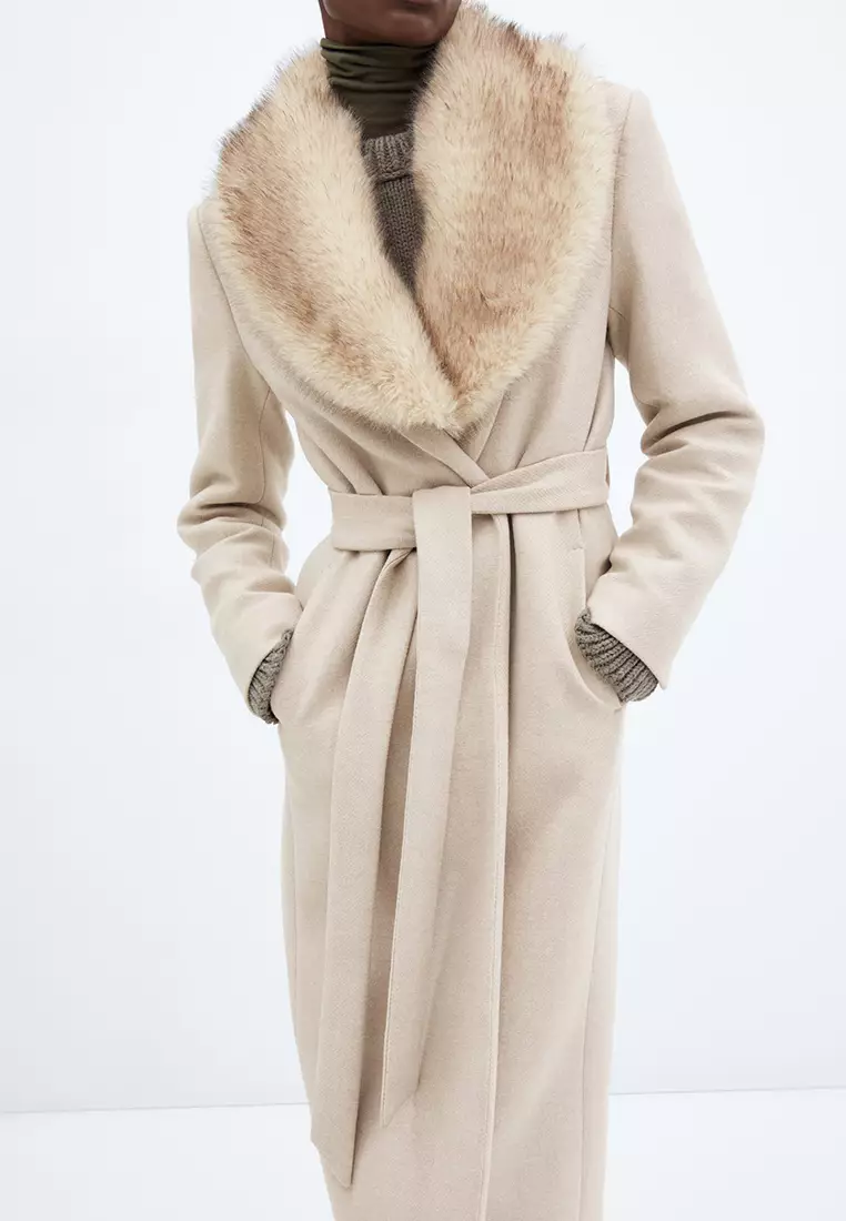Menhill fashion pure color long warm coat online