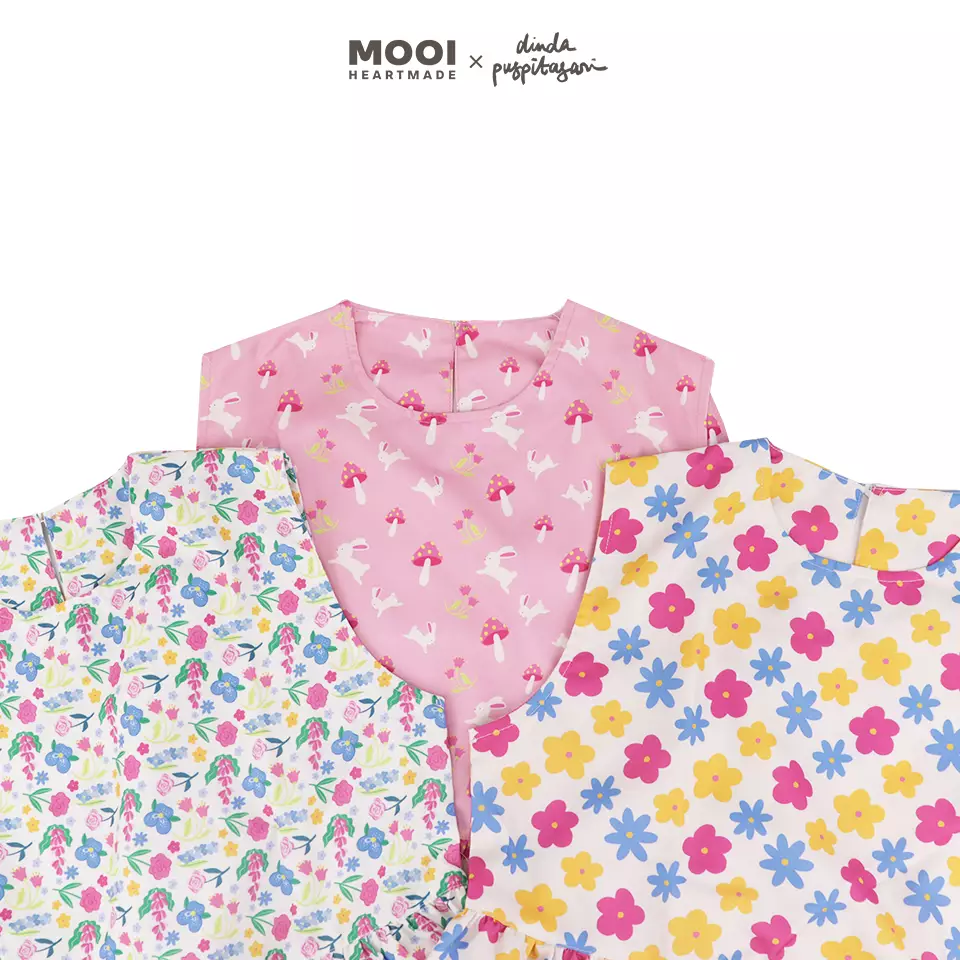 Mooi X Dinda Puspitasari Dress Dewasa Amy Dress Adult - Blue