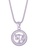SHANTAL JEWELRY grey and white and silver Cubic Zirconia Silver Horoscope Libra Necklace SH814AC33CCCSG_1