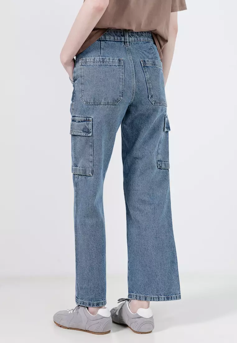 Wide Leg Cargo Jeans