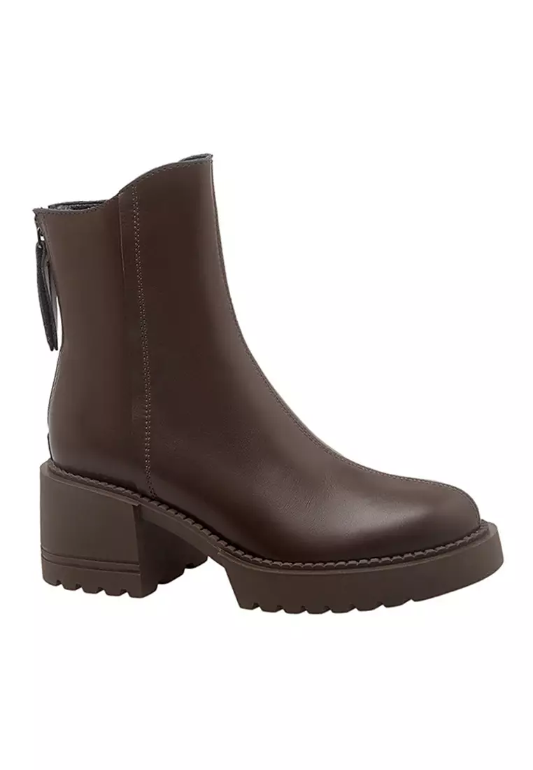 Discount on Twenty Eight Shoes  shoes - SKU: Platform Vintage Cow Leather Zipper Boots Tld8099-2