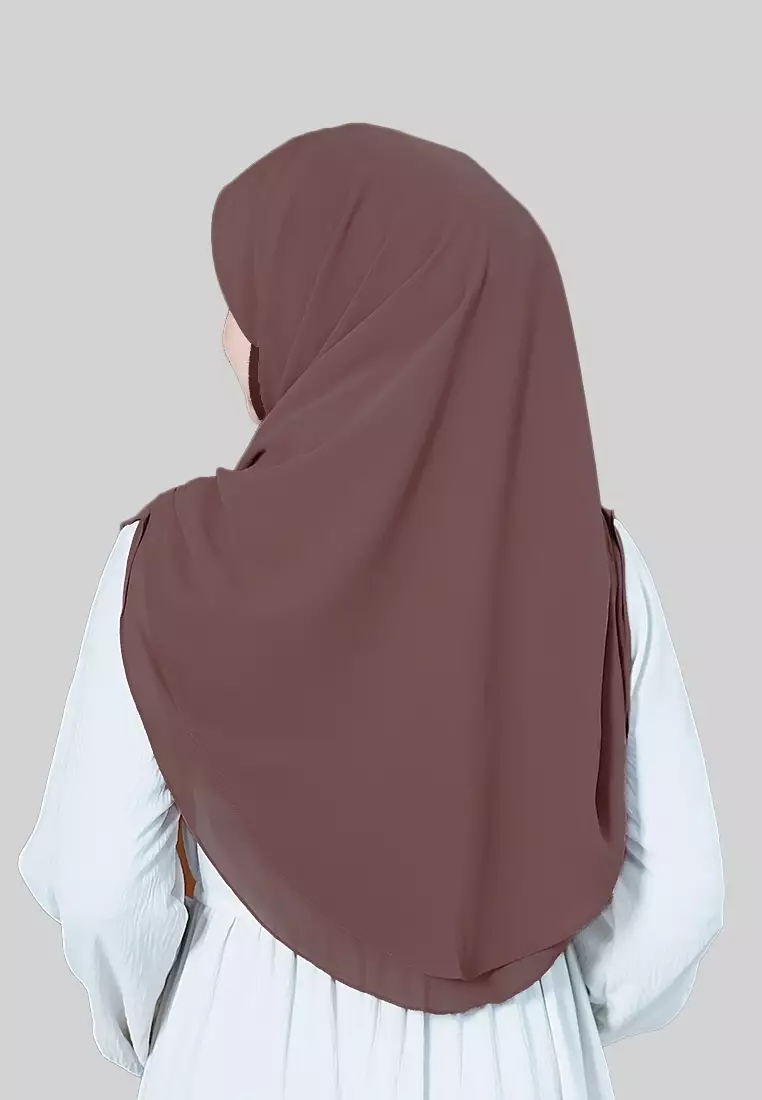 HIJAB INSTAN IRISH - DARK BROWN