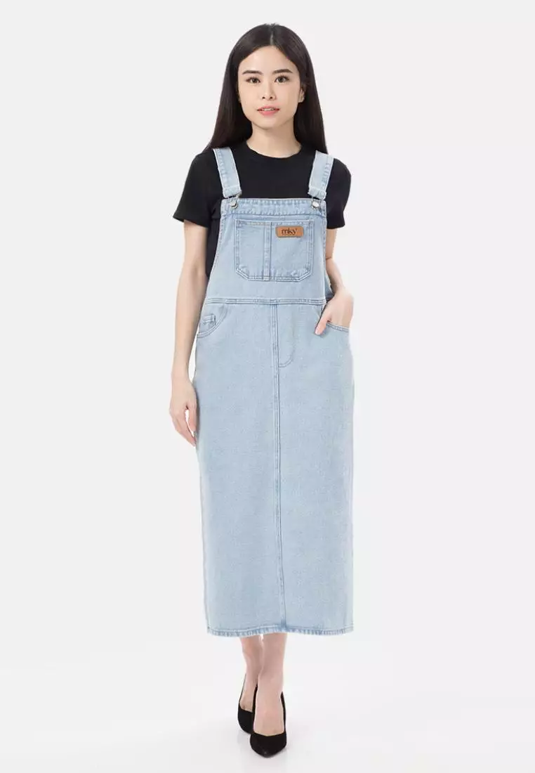 Lya Overall Midi Dress Denim