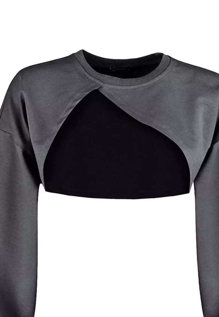 Asymmetrical Crop Sweatshirt