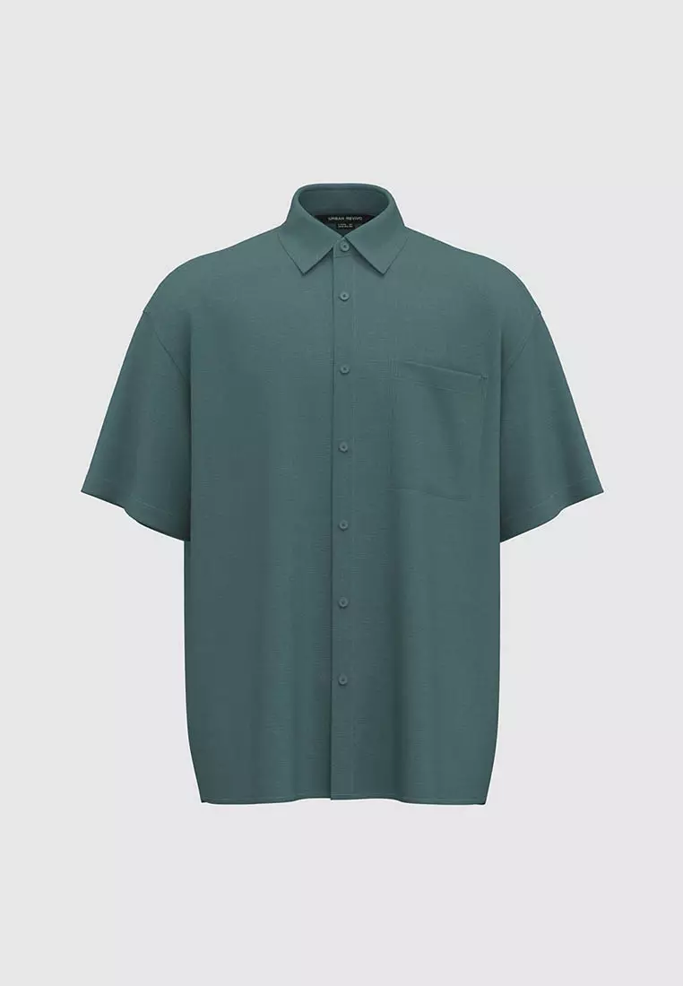 宽松型B开襟衬衫