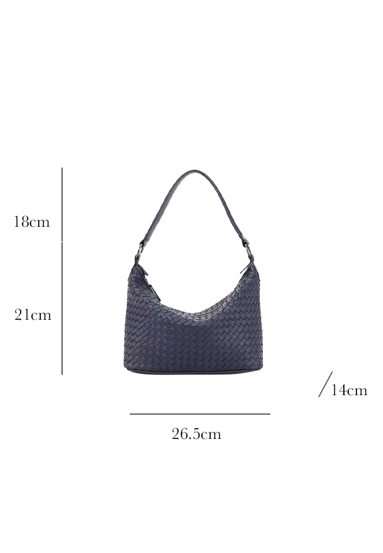 Faux Leather Woven Hobo Bag CX-B707