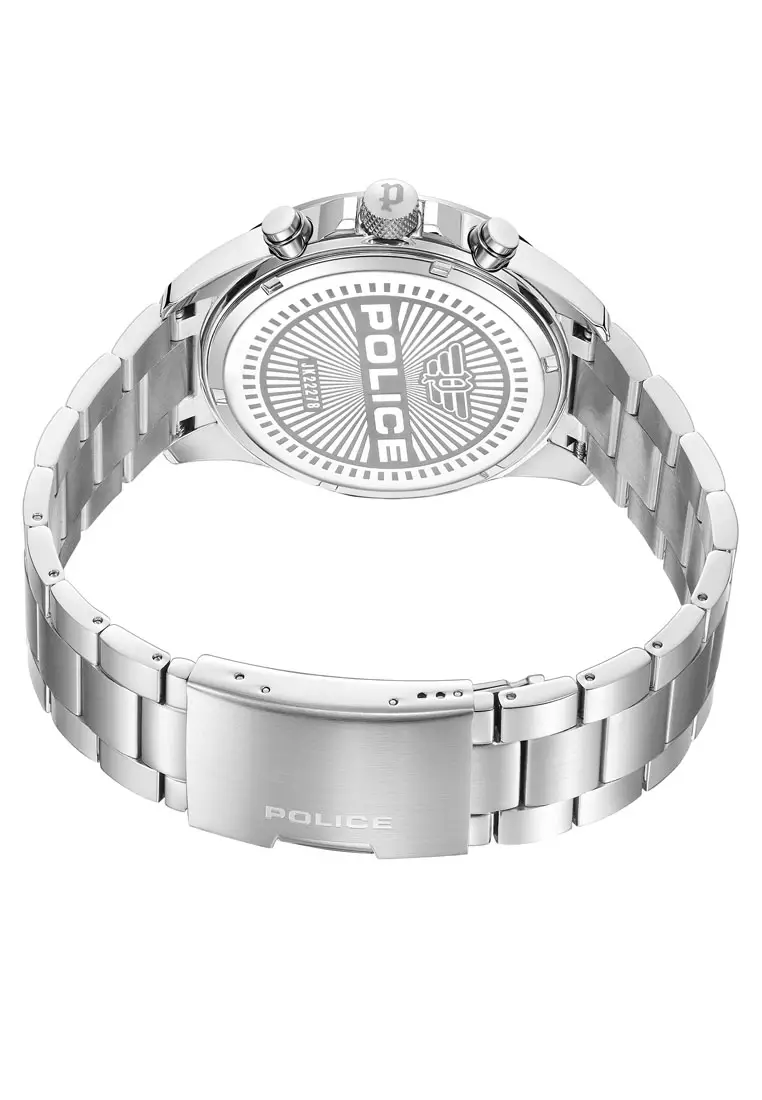 Police Malawi  Silver Stainless Steel Analog Quartz Watch For Men PPEWJK2227804