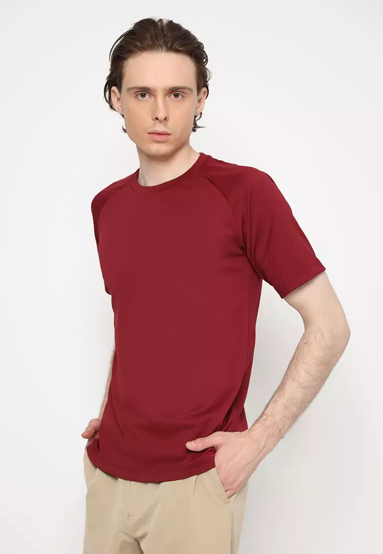 Jobb Colero Kaos Pria Slim Fit Maroon