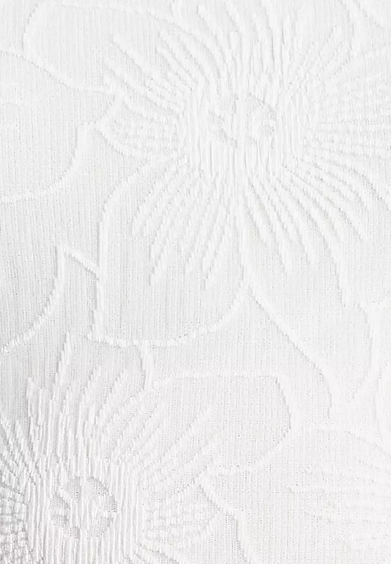 Gold Bead Detail Textured Mini Dress