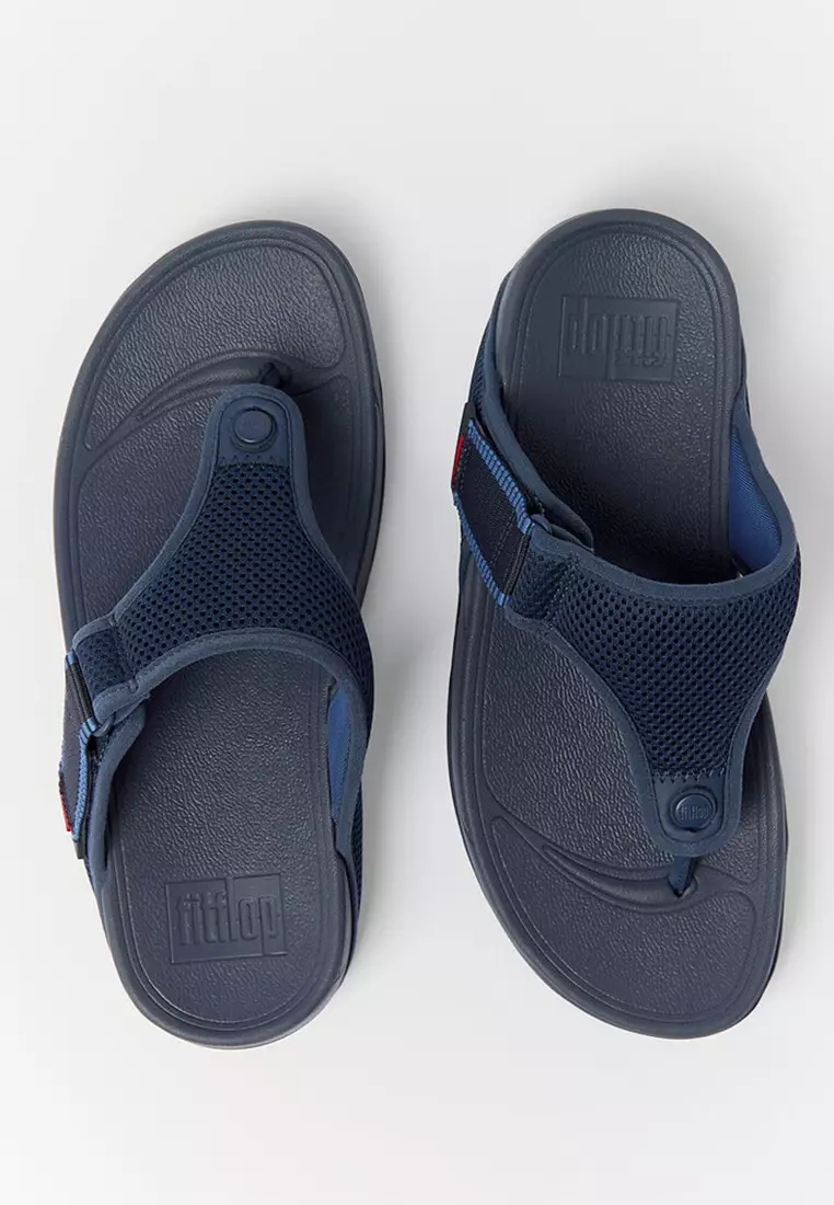 Trakk Mens Adjustable Water-resistant Mesh Toe-post Sandals