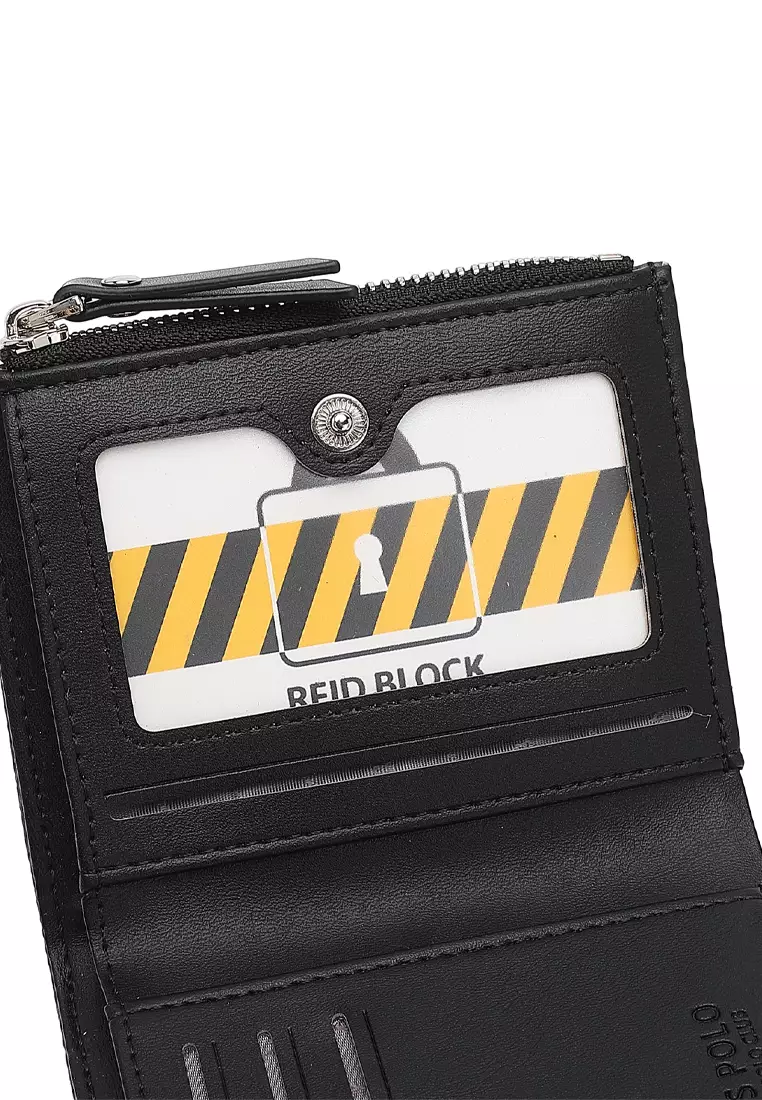 Women's Monogram RFID Blocking Wallet - Black