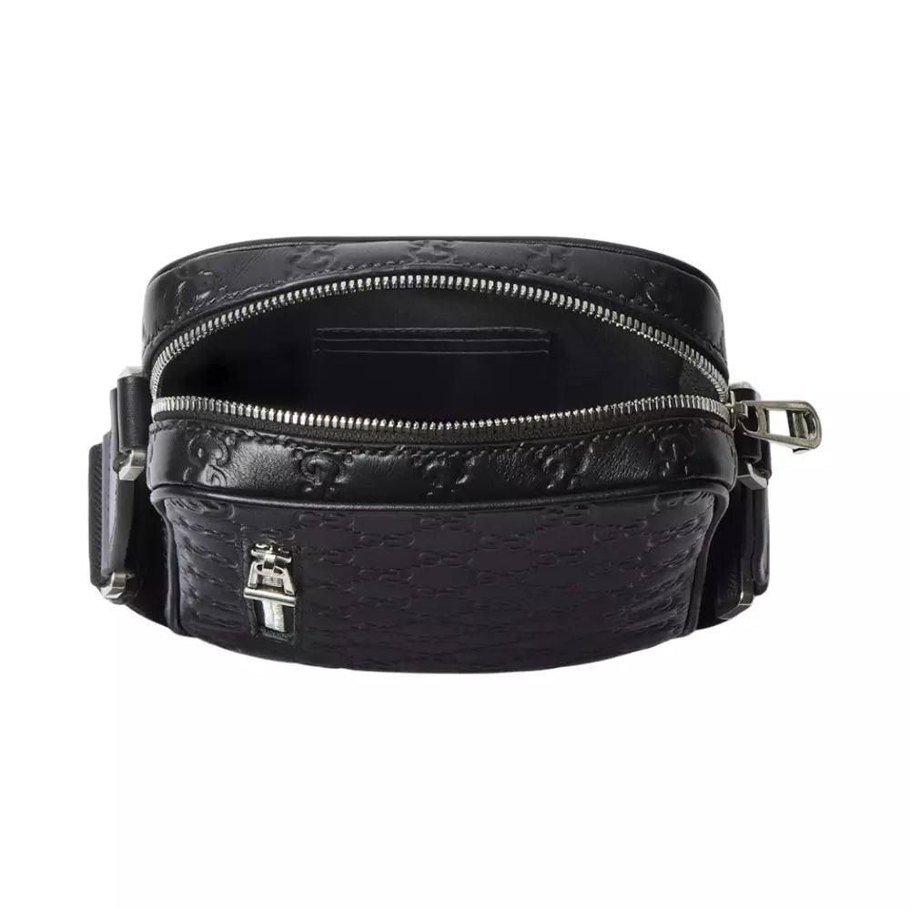GG Emblem Small Crossbody Bag Black