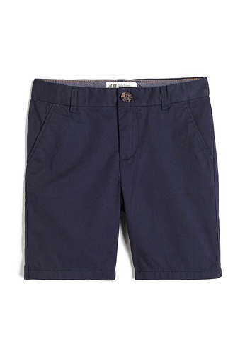 H&M blue Cotton Chino Shorts 55723KA27A8CC8GS_1