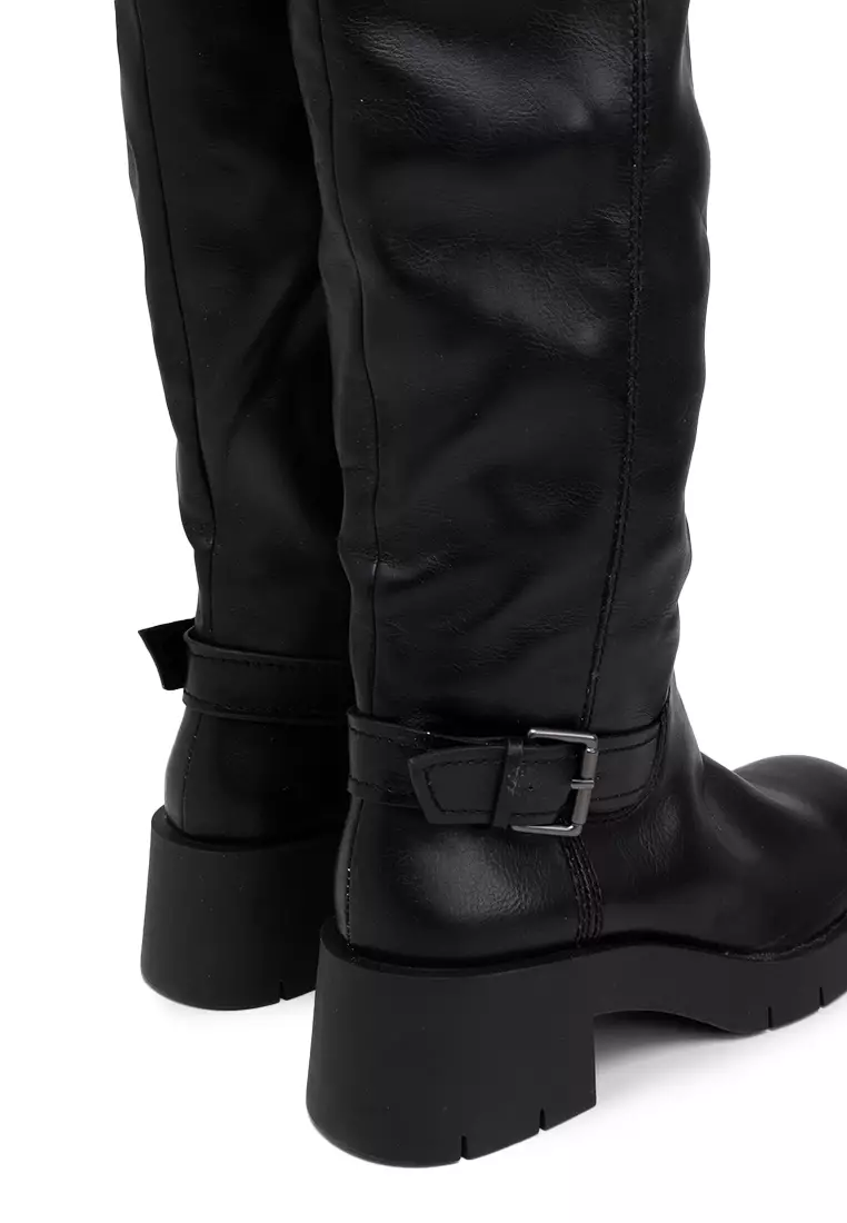 Knee High Boots Zara Chunky Black Boots ZARA Long Boots 2025