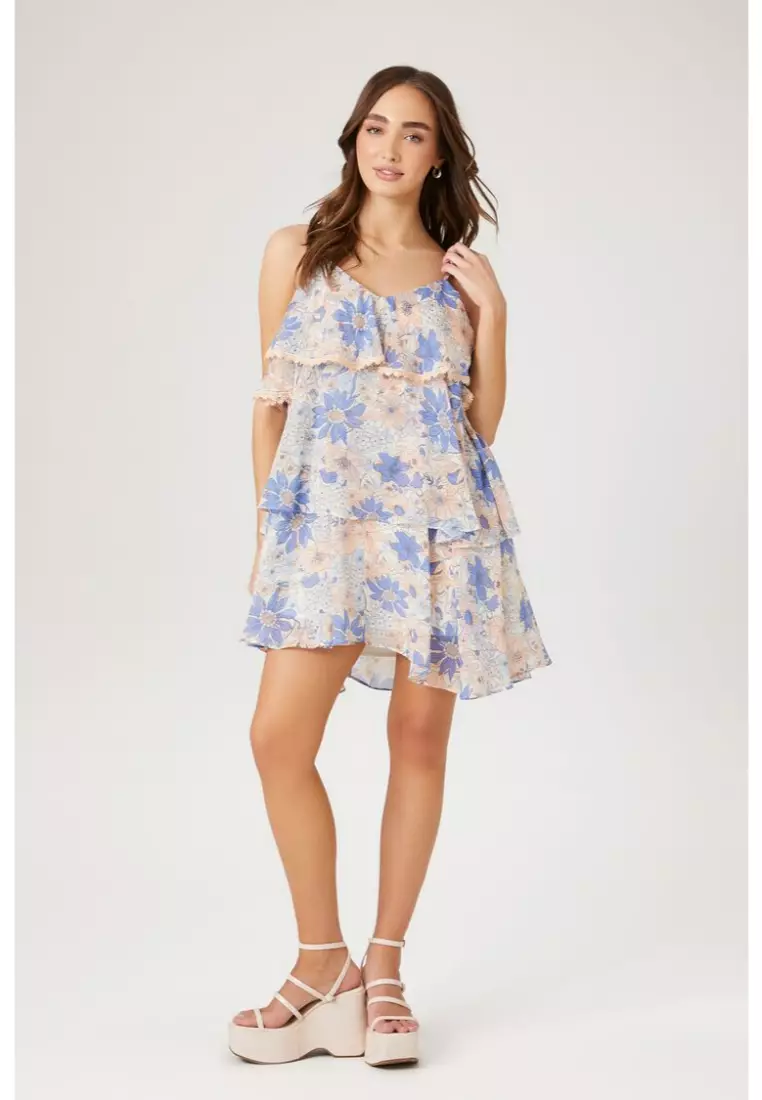 Flounce mini dress forever 21 sales