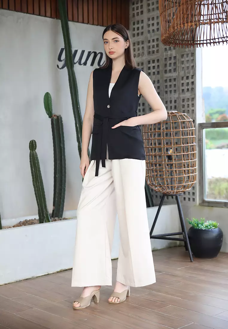 Belted Casual Waistcoat