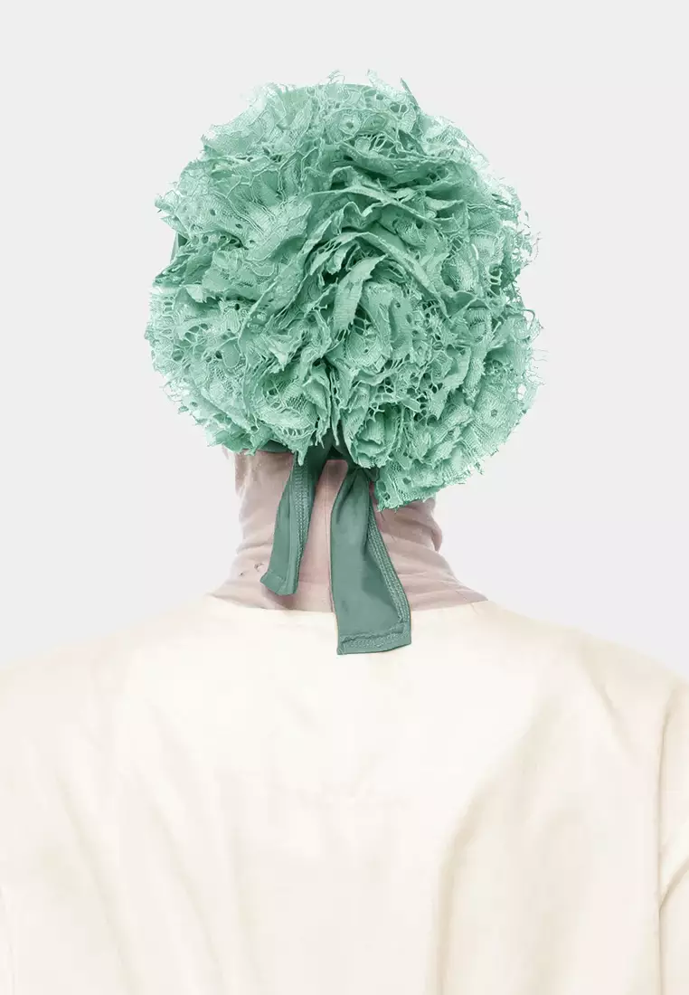 Ciput Hijab Brukat Inner Turkey Brocade - Sea Breeze