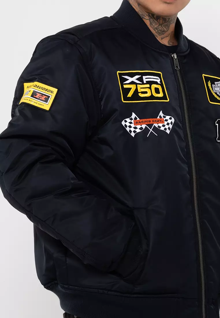 Harley-Davidson At the Crank Bomber Jacket