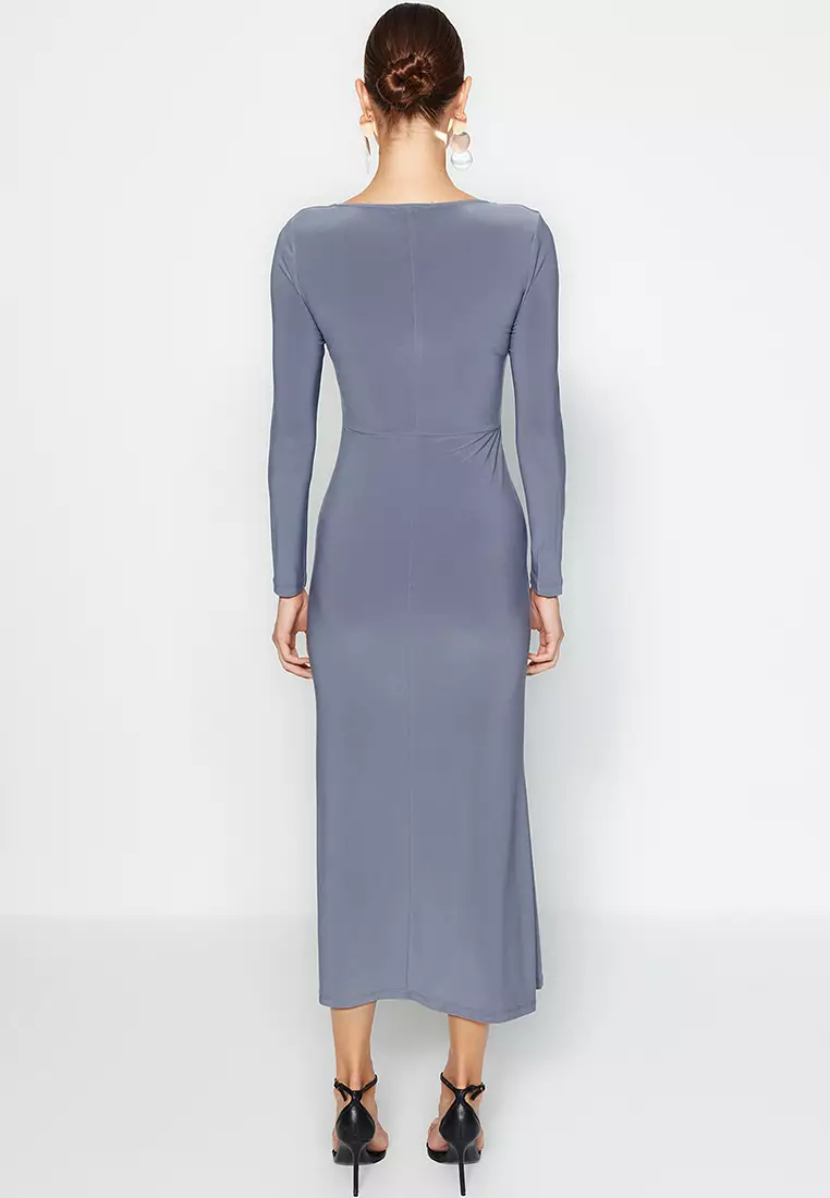 Square Neck Midi Dress