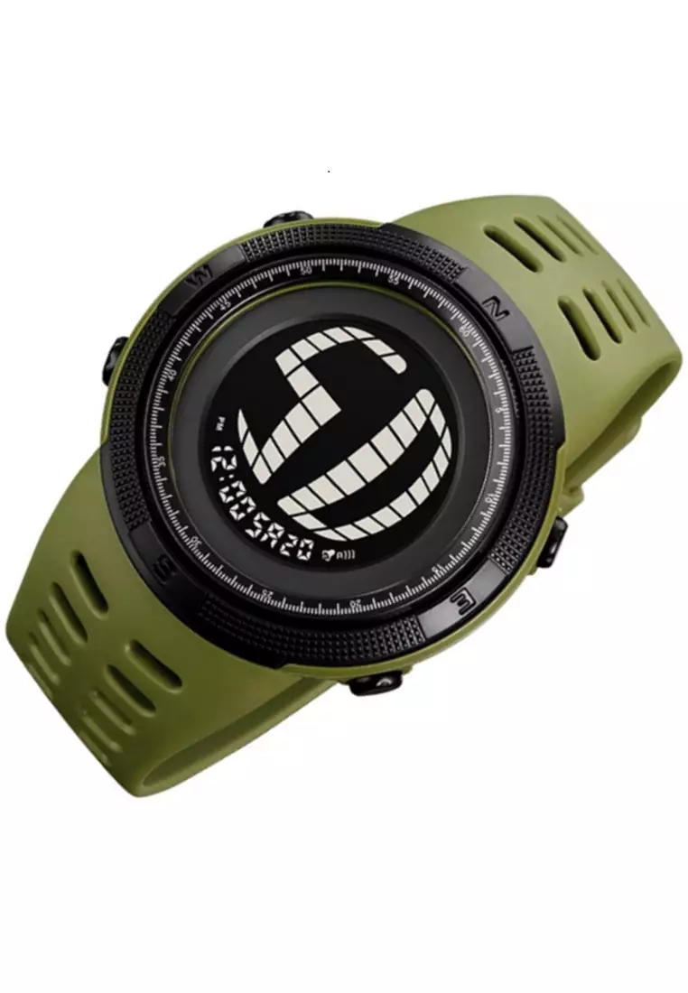 Jam Tangan Digital Pria Waterproof Many Function Strap Tali Material TPU DV57 ORIGINAL