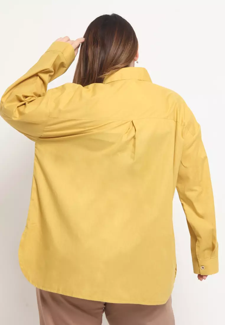 Plus Size Shirt Rui Mustard