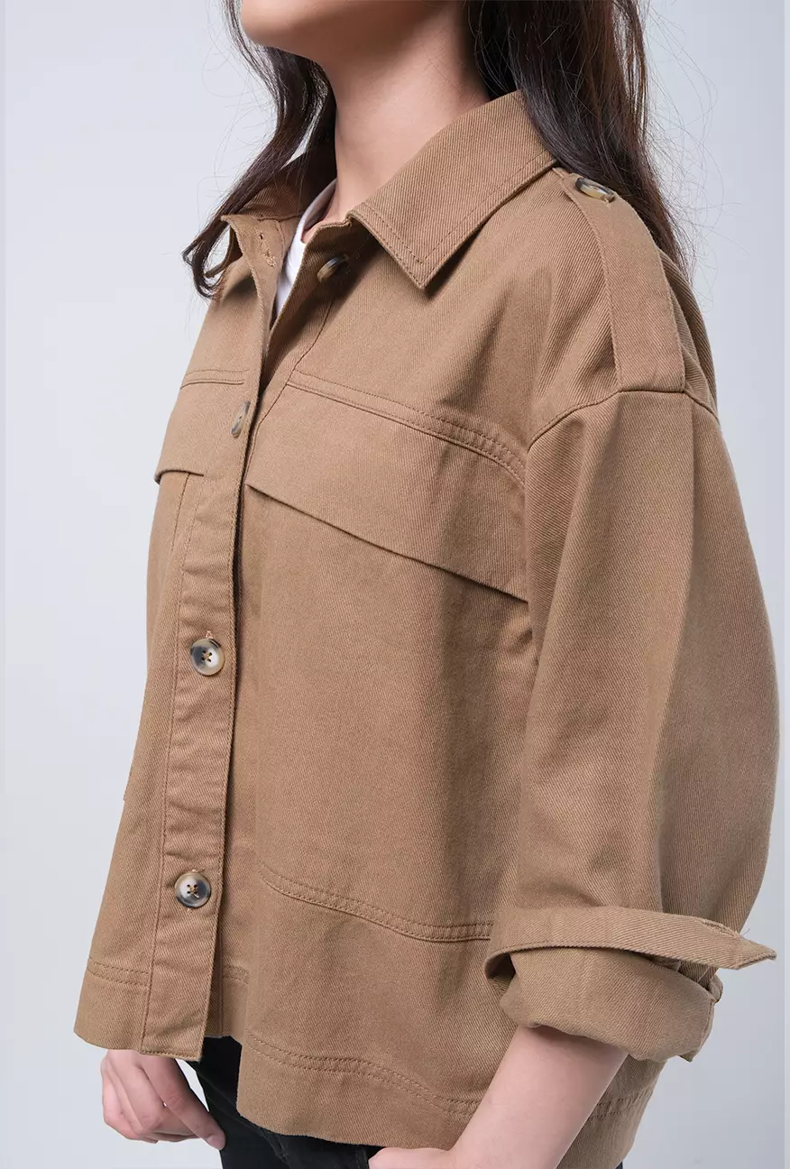 Jaket Wanita Maya Brown Outer