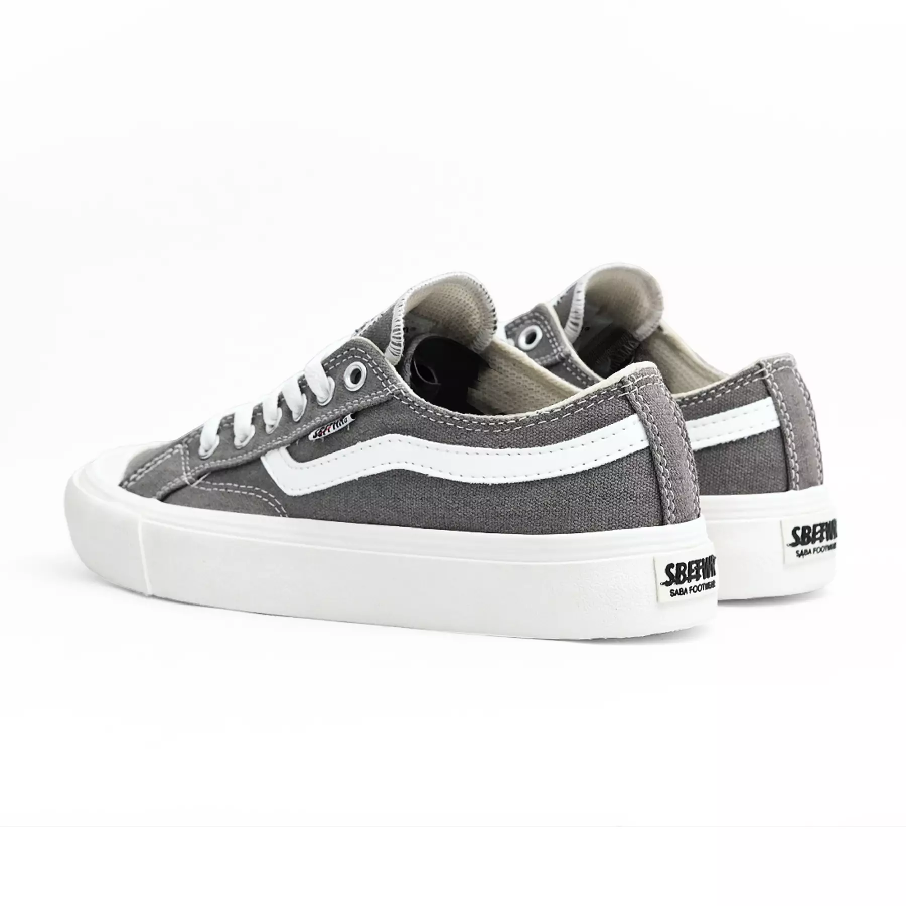 SABA Veloz Low Grey White - Sepatu Sneakers Casual Pria Wanita