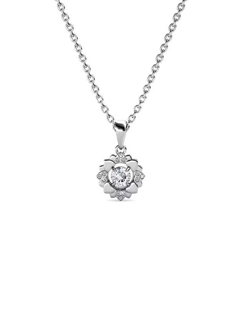 ON SALES - Her Jewellery Petal Love Pendant (White Gold) with Premium Grade  Crystals from Austria