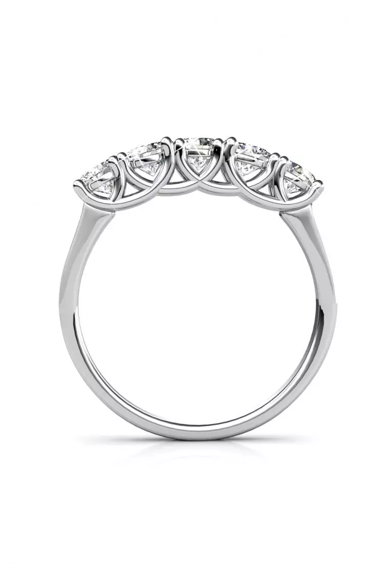 Queen's Ring WG - Cincin Crystal by Her Jewellery