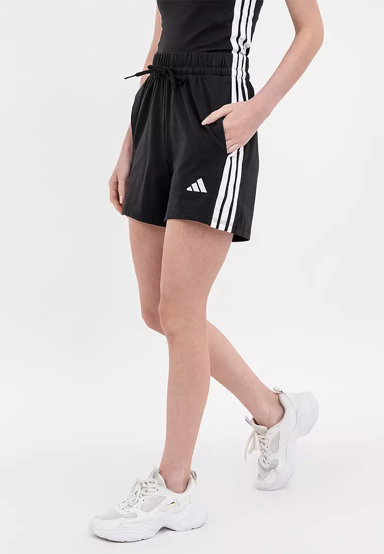 Essentials 3-Stripes Cotton Shorts
