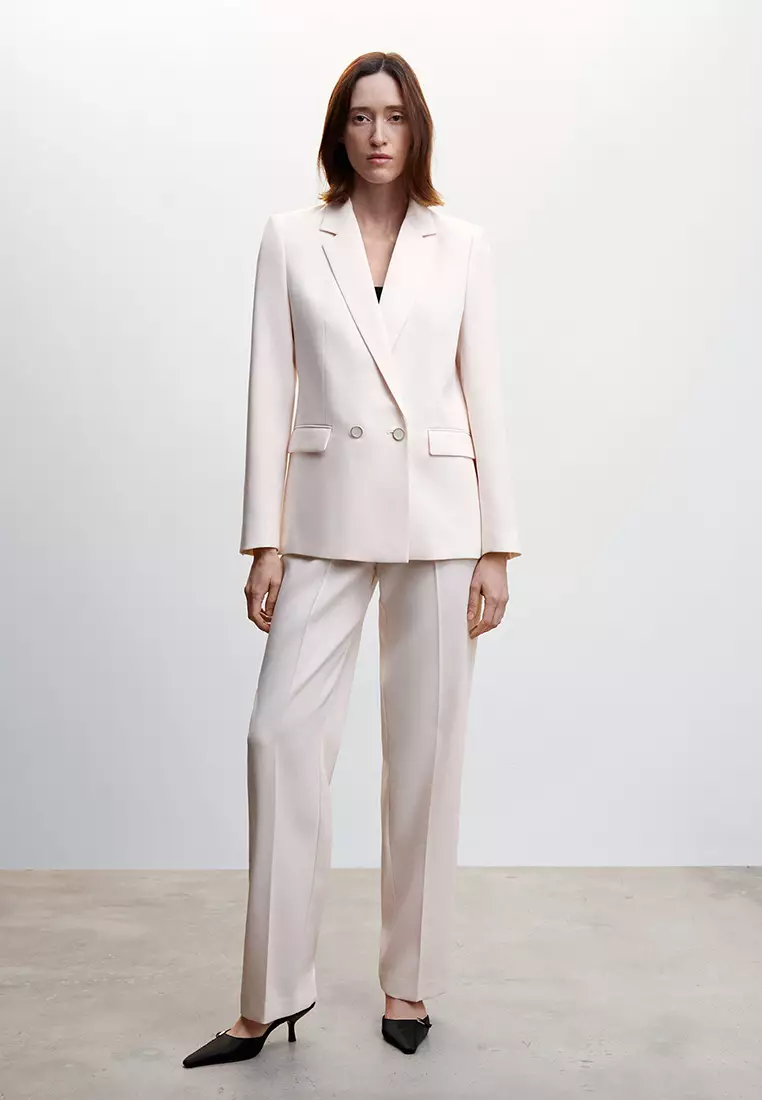 Elastic Waist Suit Trousers