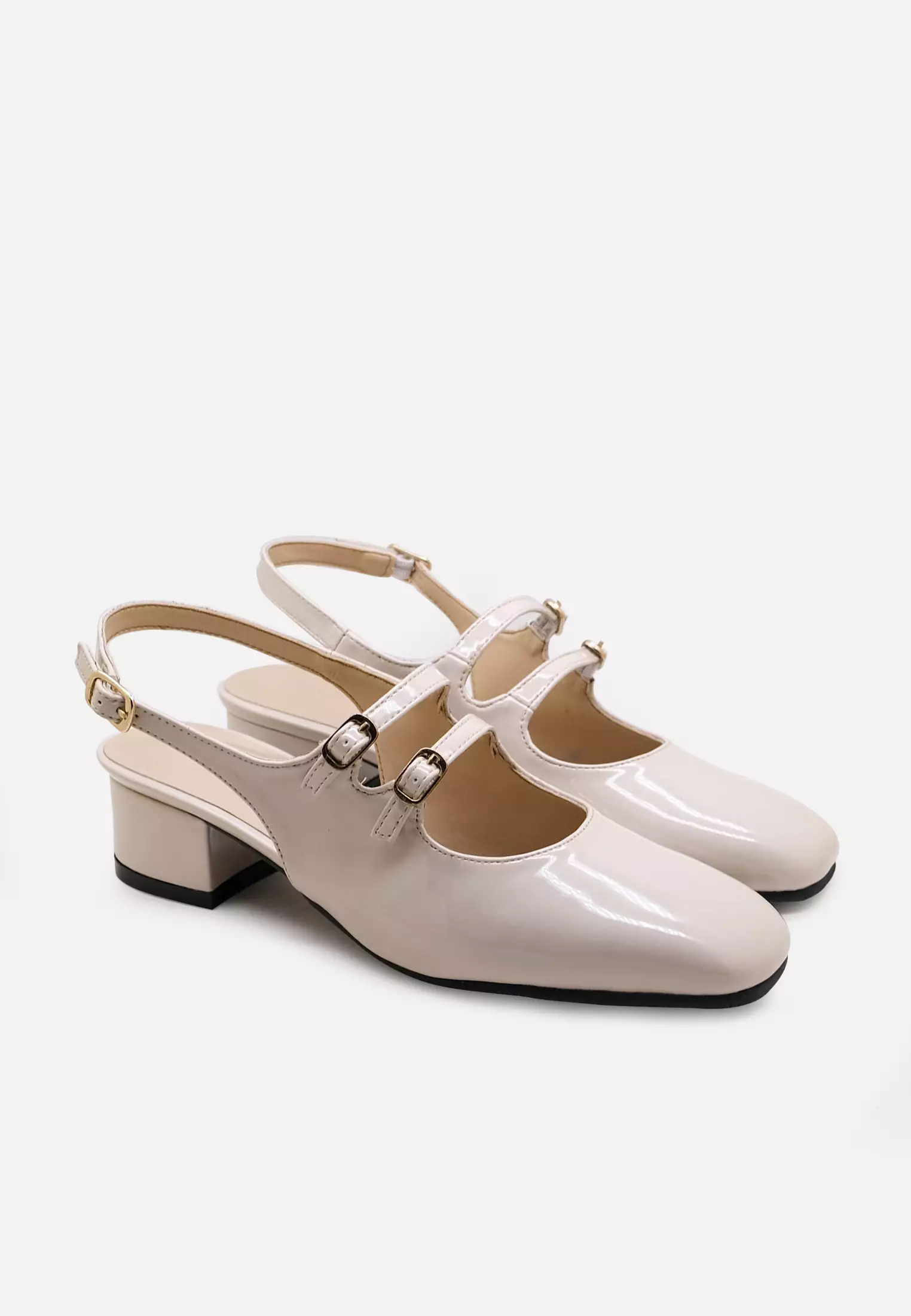 Alice Women Mary Jane Shoes Sandal Heels Square Toe