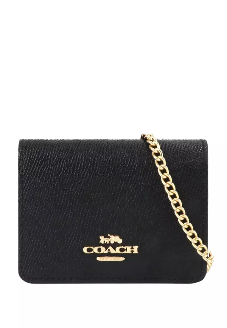 Buy Coach Coach Mini Wallet On Chain Black Online ZALORA Malaysia