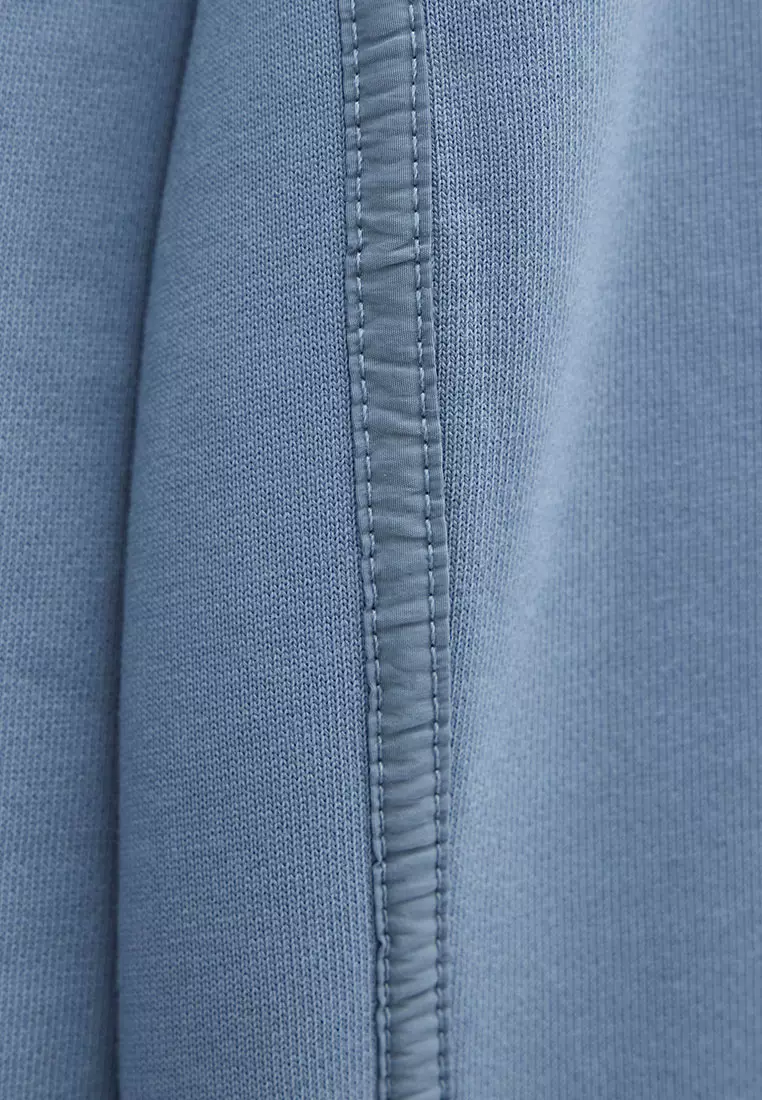 MENS BLUE SHADOW THUNDER CREW WITH PARACHUTE BINDING