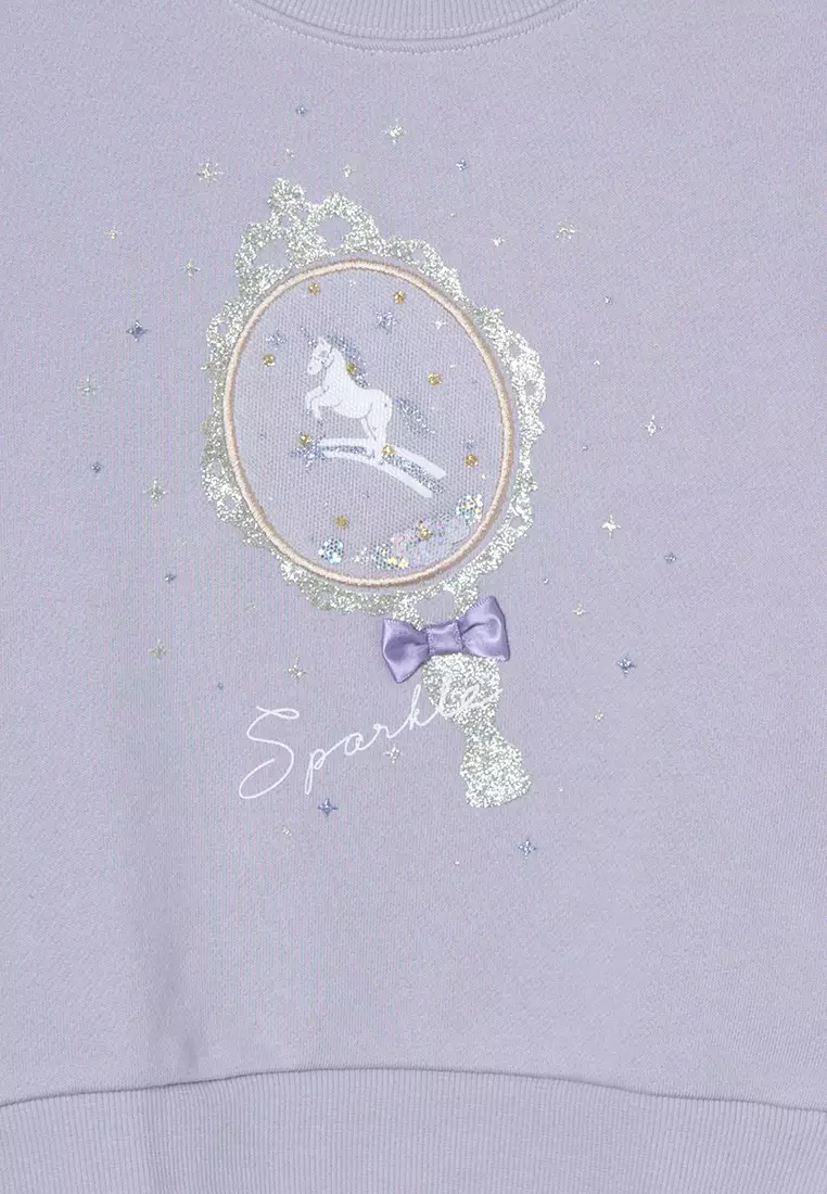 \u3010KIDS\u3011Graphic Print Sweatshirt