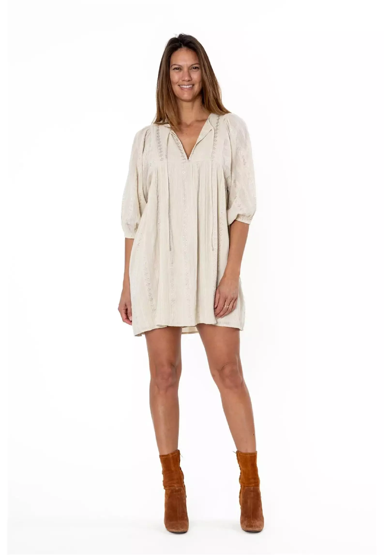 HOLD ME WOVEN SS DRESS