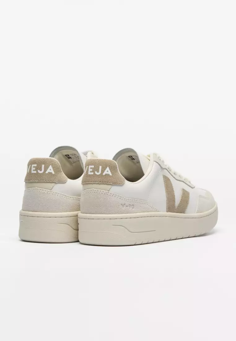 V-90 Leather White Taupe Sneakers