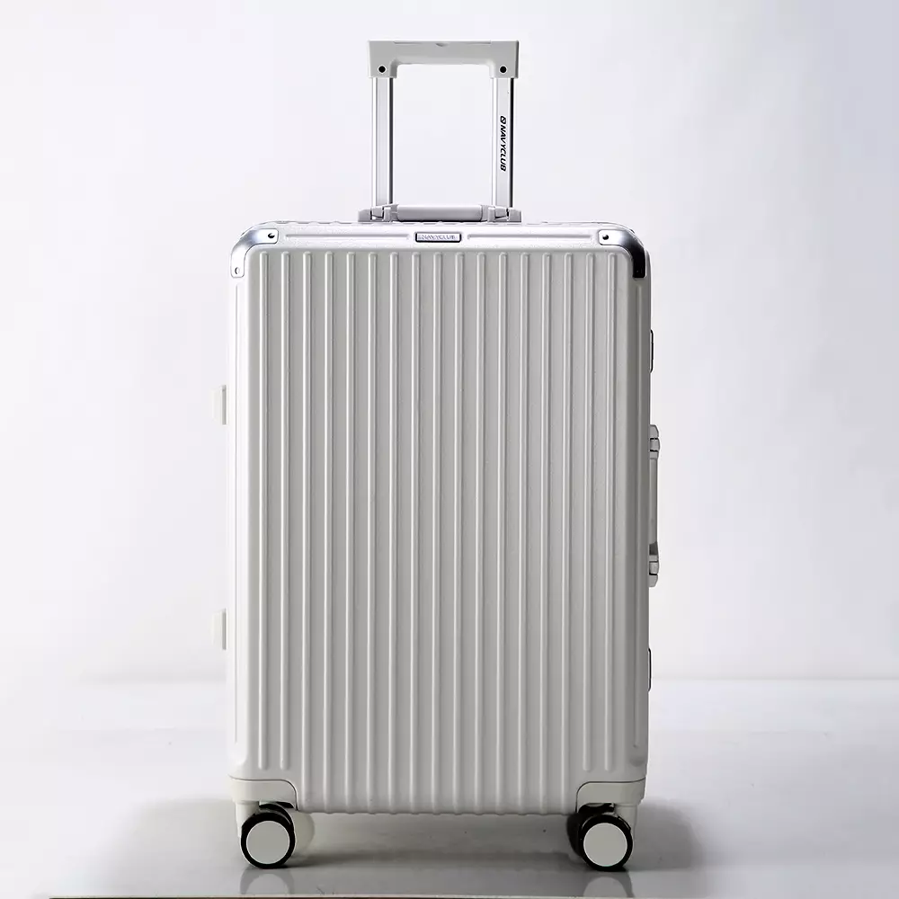 Navy Club Koper 28 Inch Frame Aluminium Skyline Koper Bagasi Hardcase PC TSA Lock 4 Roda Putar