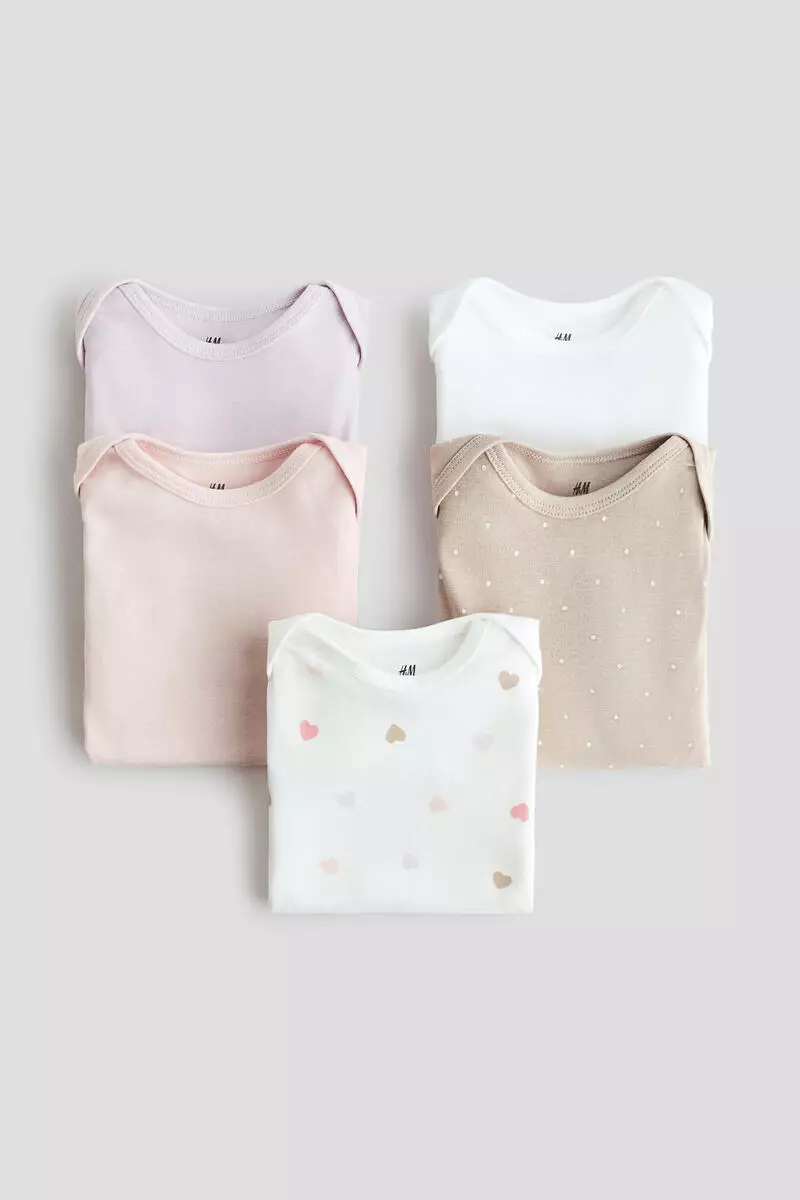 5-pack cotton bodysuits