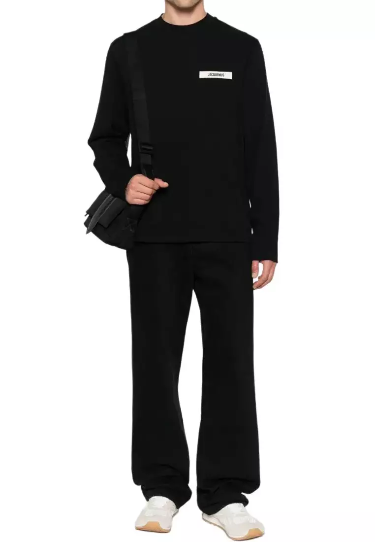 Men's Long Sleeve T-Shirt In Black 25HTSM00570AJ0 0226 990