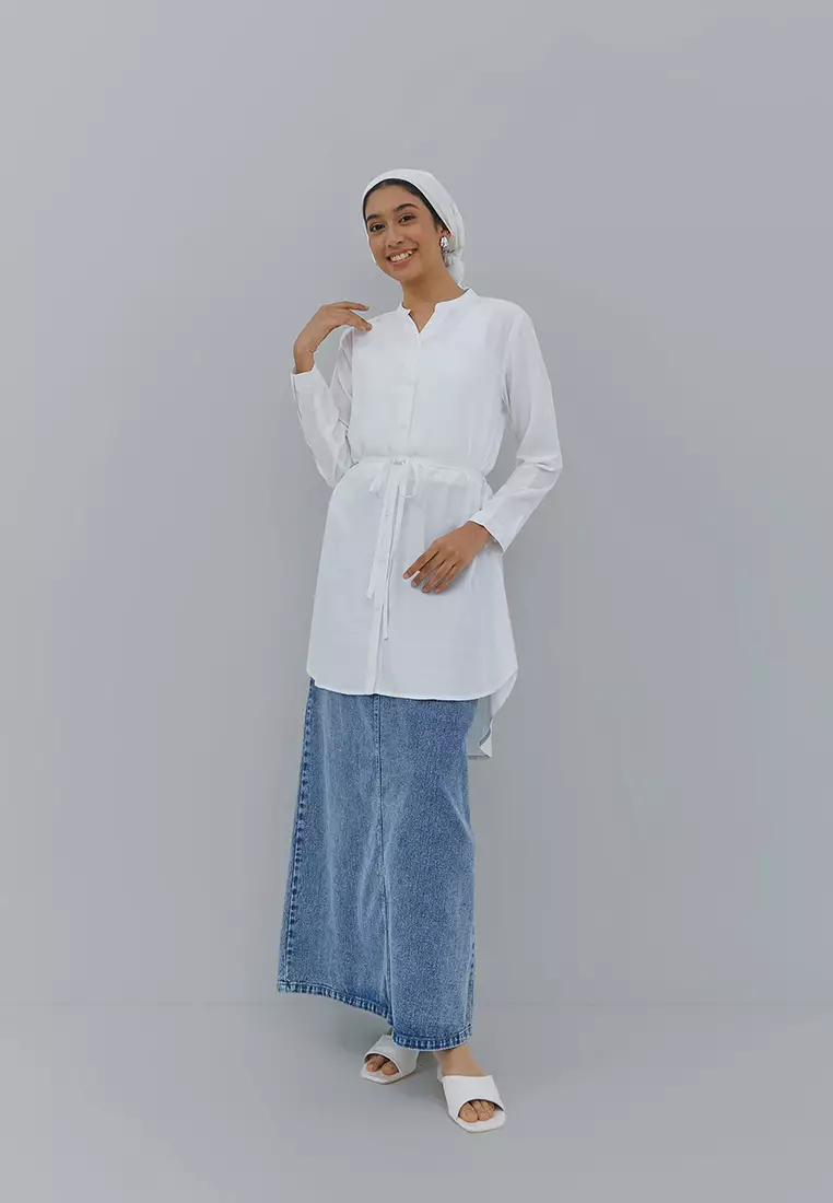 Baseera White Tunic (G.1715)