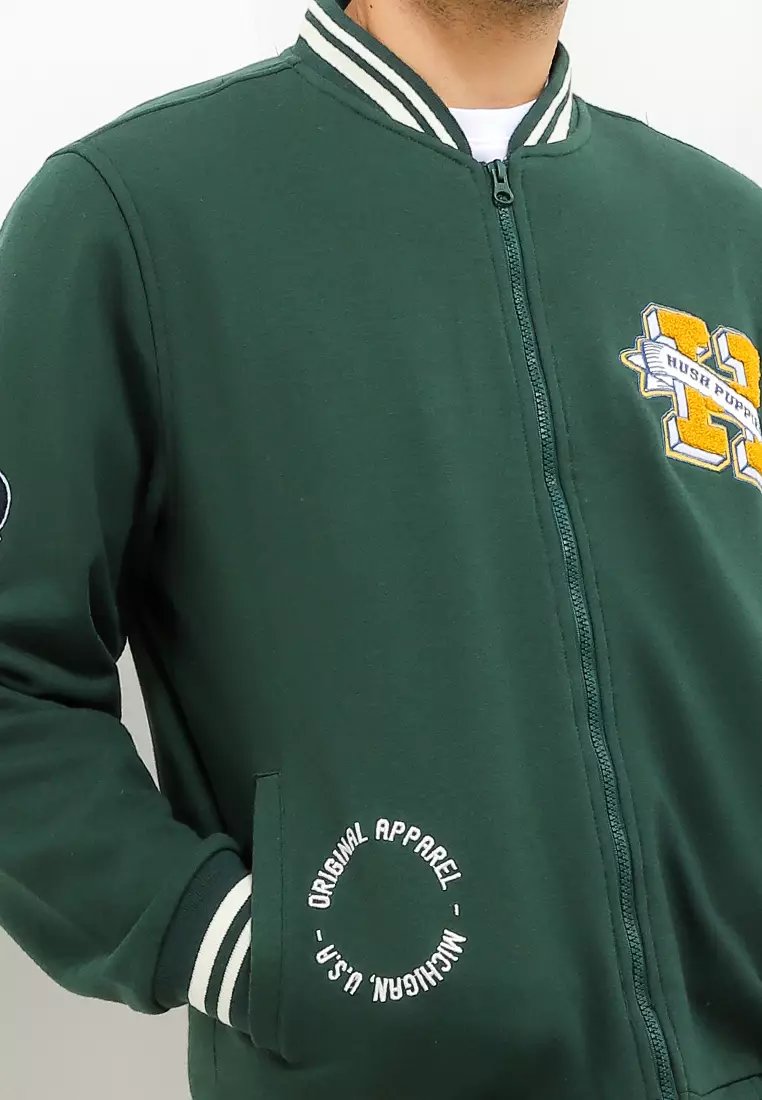 Thatcher Bomber Jacket With Patch Applique