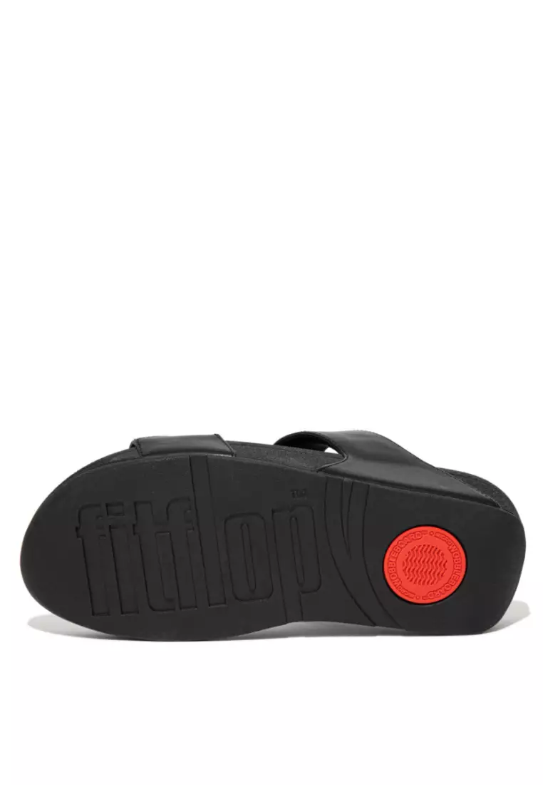 LULU Women's Leather Slides - Black (ED4-090)