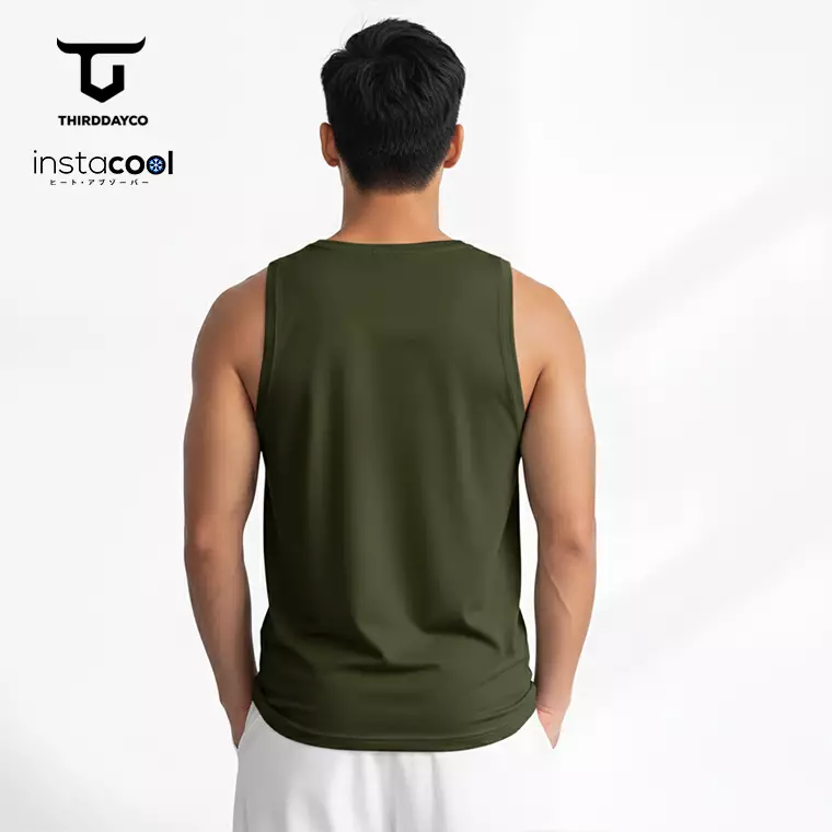 THIRDDAY Kaos Lekbong Singlet Pria "born to be wild" army MTY18