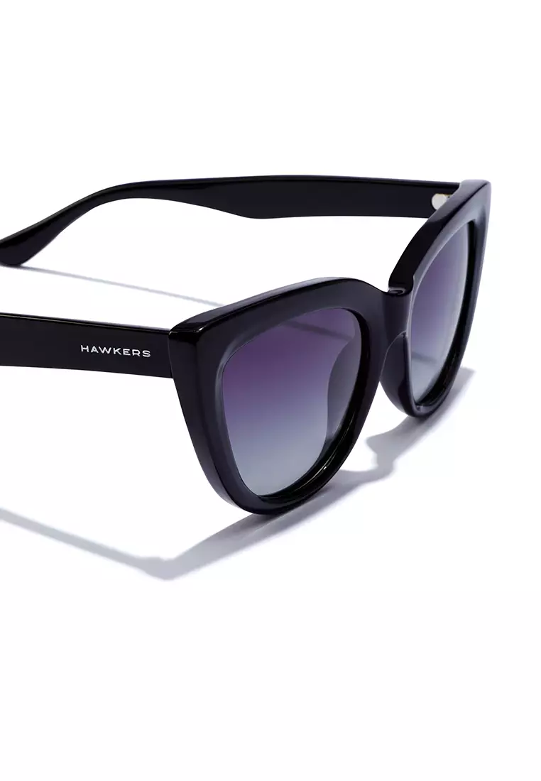 HAWKERS B. Porter Polarized Black Grey Sunglasses For Men And Women, Unisex. Official Product Designed In Spain