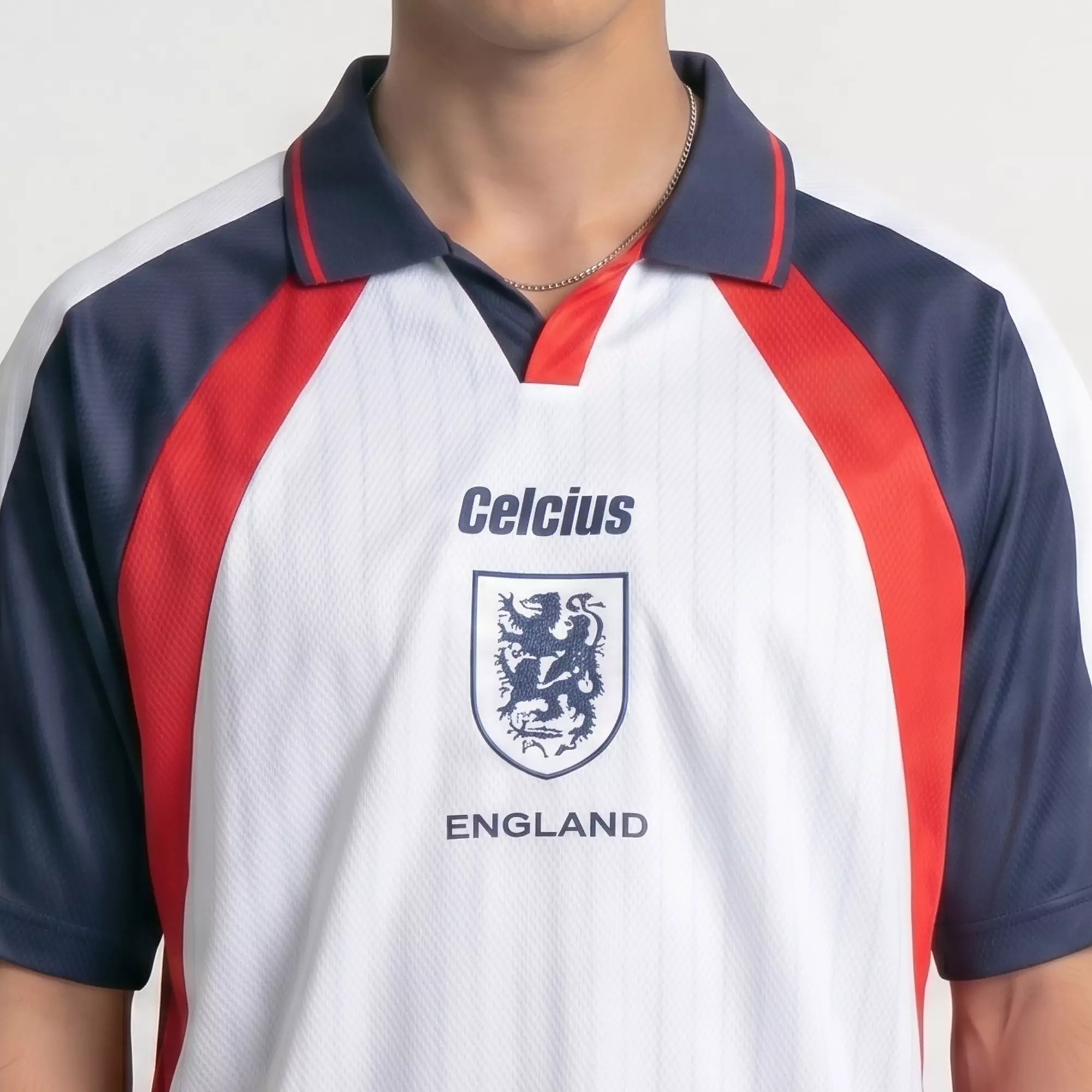 CELCIUS  England Home Jersey Polo Shirt LIN001639C Putih